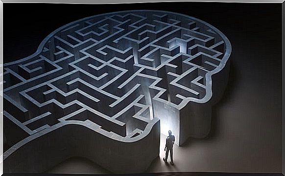 man entering a maze thinking about being and not doing