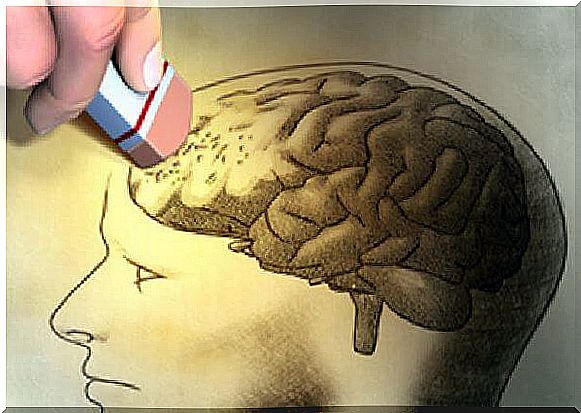 Rubber erasing a brain