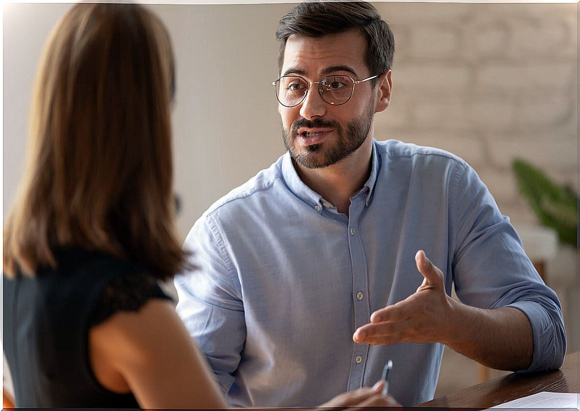 Man talking to his friend