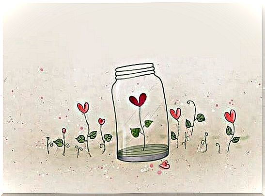 Jar with a heart