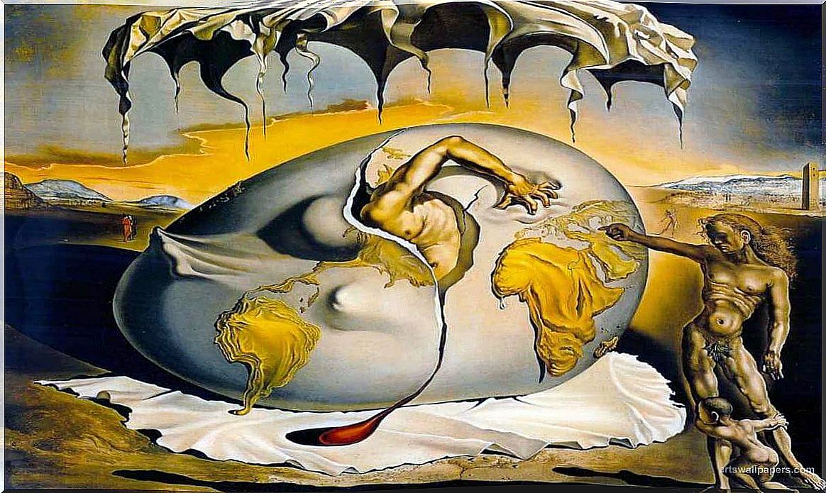 Painting by Salvador Dalí to represent the relationship between surrealist art and psychoanalysis