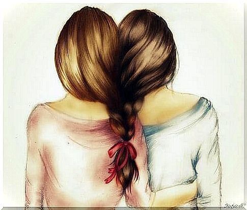 Friends united by a braid