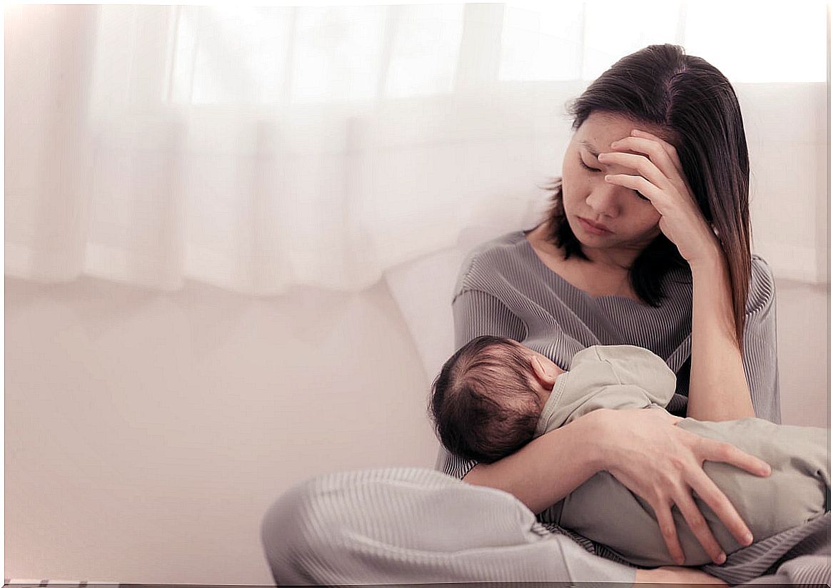 Why does postpartum depression appear?